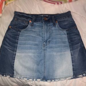 Madewell Jean skirt